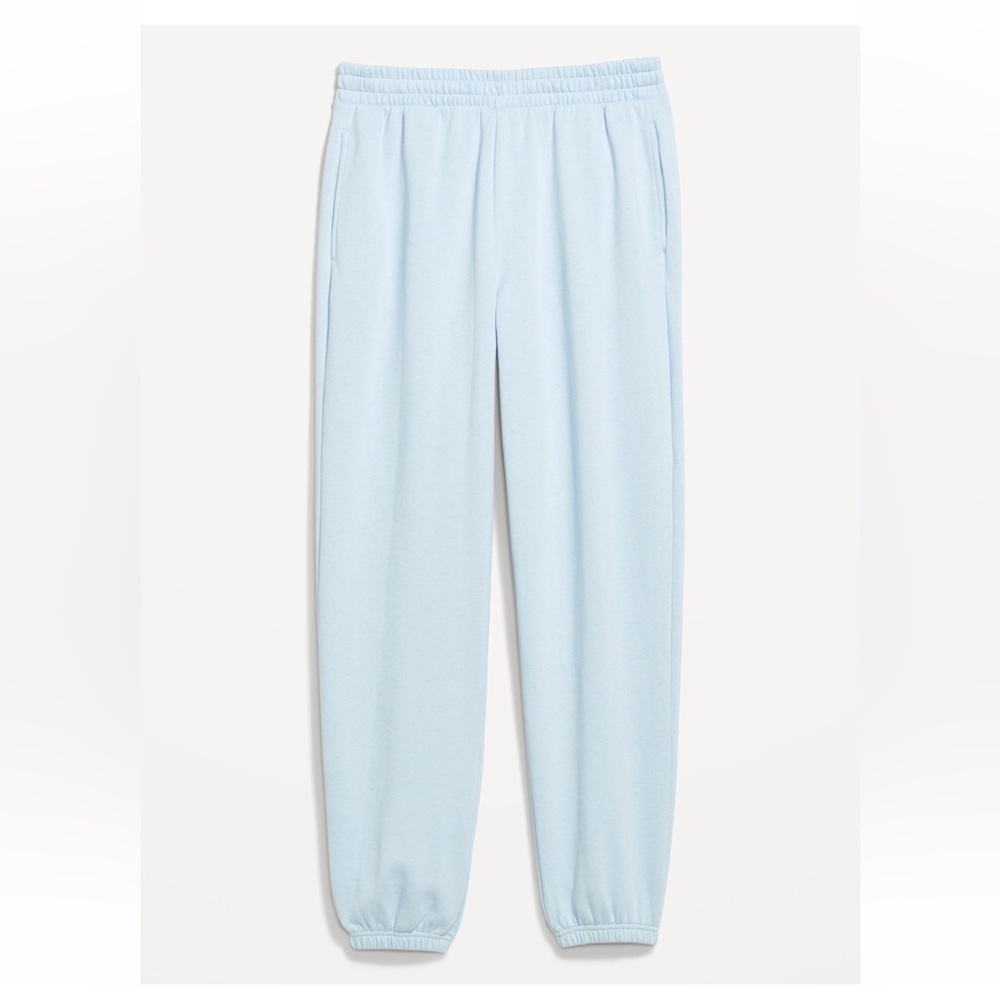 Old Navy Light Blue High-Waisted SoComfy Jogger Sweatpants M Tall